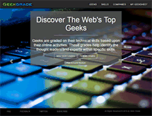 Tablet Screenshot of geekgrade.com